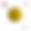 Breloque/pendentif cercle jaune bois 20mm