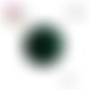 Breloque/pendentif cercle vert foncé bois 20mm