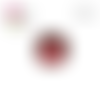 Bouton pression rouge/blanc 12mm
