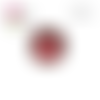 Bouton pression rouge/blanc  12mm