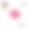 Bouton pression fuschia résine 12mm