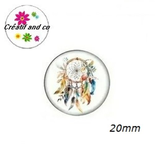 Cabochon attrape rêve 20mm