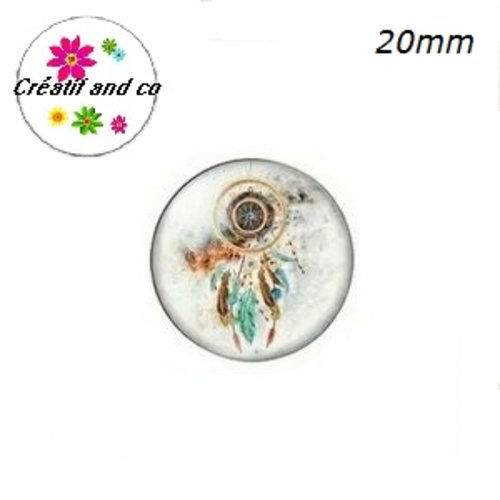 Cabochon attrape rêve 20mm