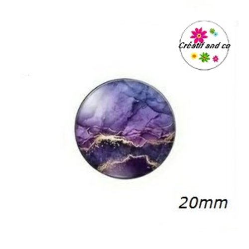 Cabochon cratère 20mm