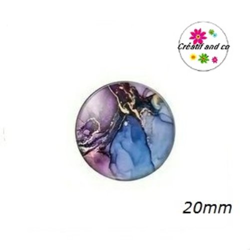 Cabochon cratère 20mm