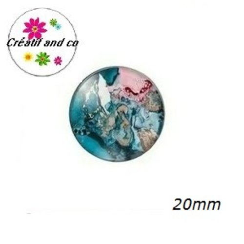 Cabochon cratère 20mm