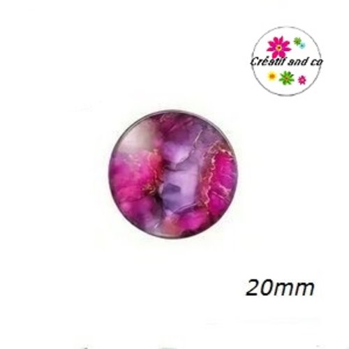 Cabochon cratère 20mm