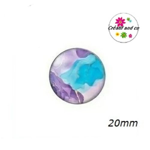 Cabochon cratère 20mm