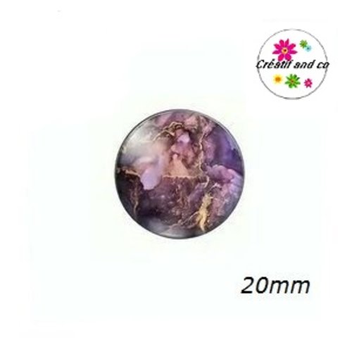 Cabochon cratère 20mm