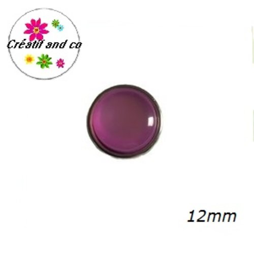 Bouton pression parme résine 12mm