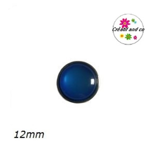Bouton pression bleu 12mm