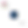Bouton pression bleu résine 12mm