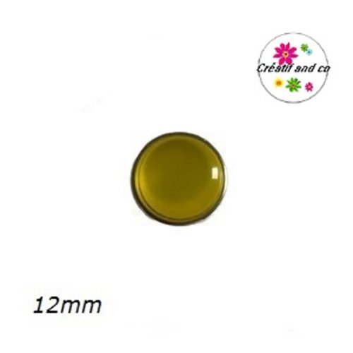 Bouton pression jaune 12mm
