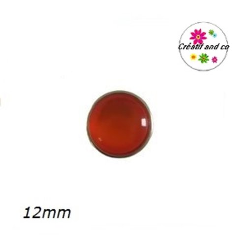 Bouton pression orange 12mm
