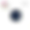 Bouton pression fleur bleu roi 12mm