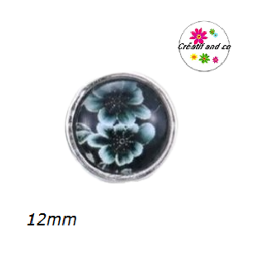 Bouton pression fleur 12mm