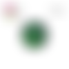 Bouton pression fleur verte claire 12mm
