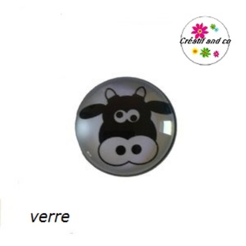 Bouton pression vache humoristique