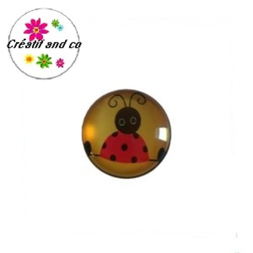 Bouton pression coccinelle