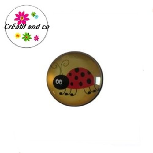 Bouton pression coccinelle