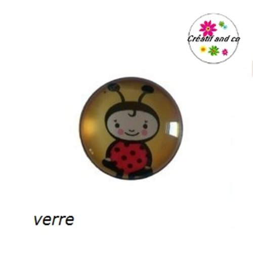 Bouton pression coccinelle