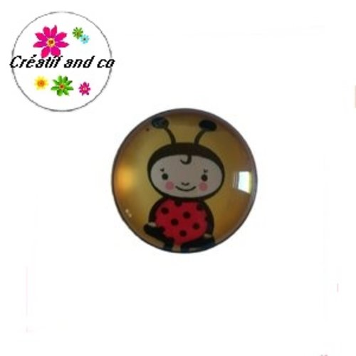 Bouton pression coccinelle