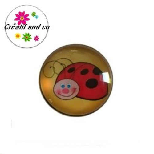 Bouton pression coccinelle