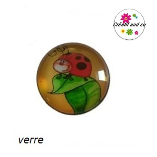 Bouton pression coccinelle