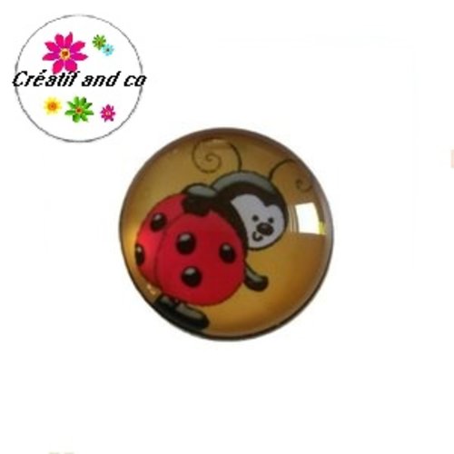 Bouton pression coccinelle