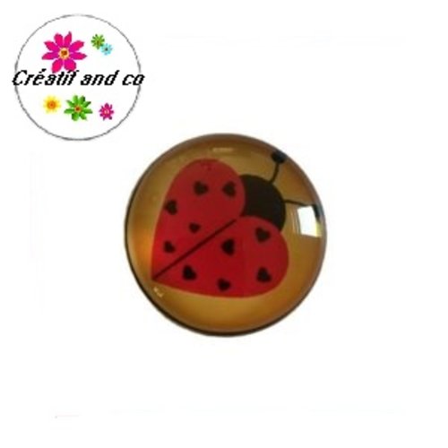 Bouton pression coccinelle