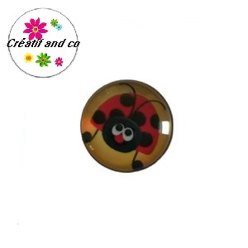 Bouton pression coccinelle
