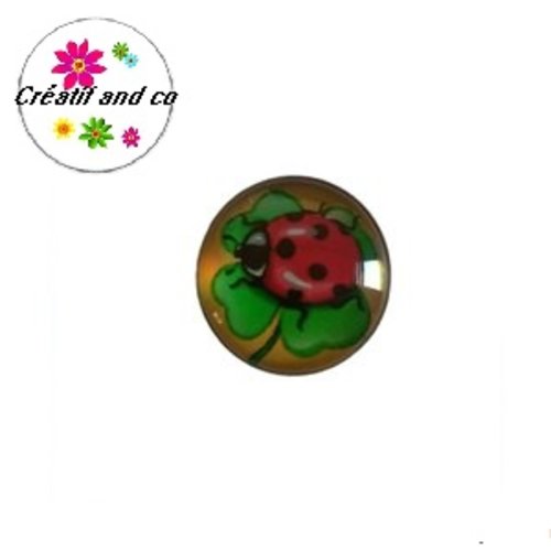 Bouton pression coccinelle