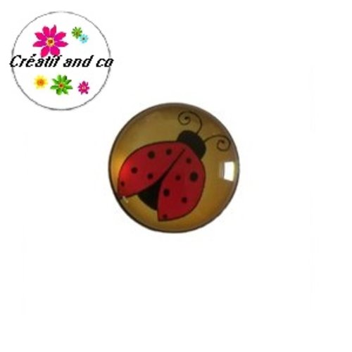 Bouton pression coccinelle