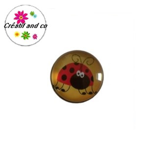 Bouton pression coccinelle