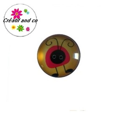 Bouton pression coccinelle