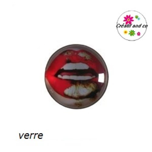 Bouton pression kiss rouge et or