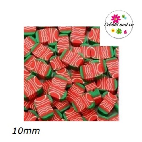 X10 perles botte de noël 10mm