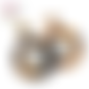 Boucle d'oreille cercle acrylique bouton pression