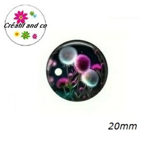 Cabochon pissenlit  20mm