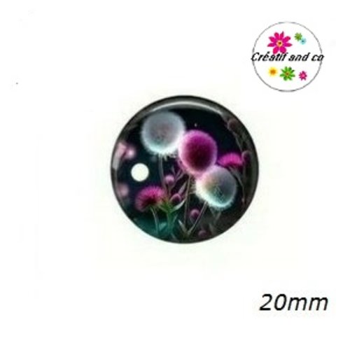 Cabochon pissenlit  20mm