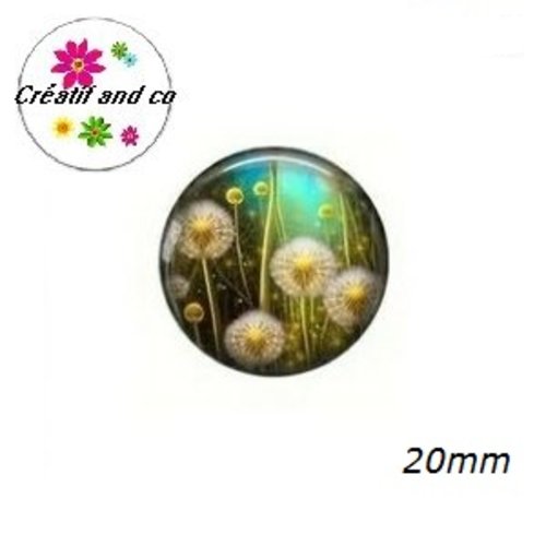 Cabochon pissenlit  20mm