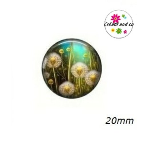 Cabochon pissenlit  20mm