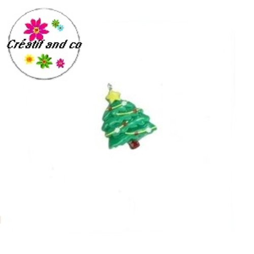 Breloque sapin de noël résine 3d