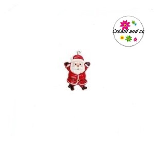Breloque père noël vernis résine