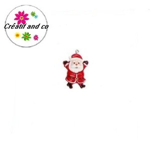 Breloque père noël résine