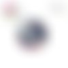 X2 cabochons fleur 12mm