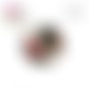 X2 cabochons fleur 12mm