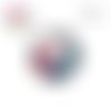 X2 cabochons fleur 12mm