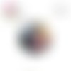 X2 cabochons fleur 12mm