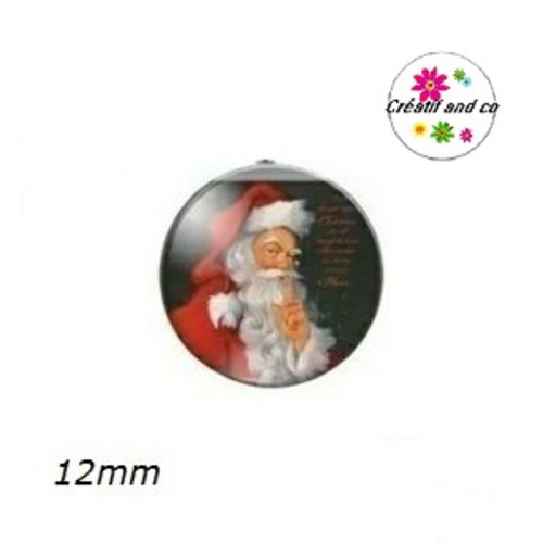 X2 cabochons père noël 12mm